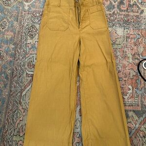 Maeve Colette Tan Wide Leg Trousers